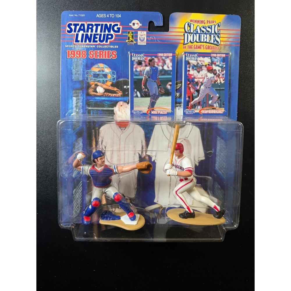 1998 Starting Lineup Classic Doubles Mike Piazza Ivan Rodriguez Kenner MLB New